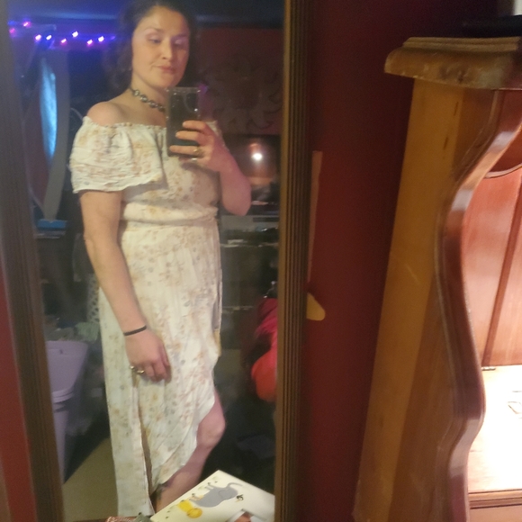 Floral print Romper meets dress combination - Picture 4 of 4